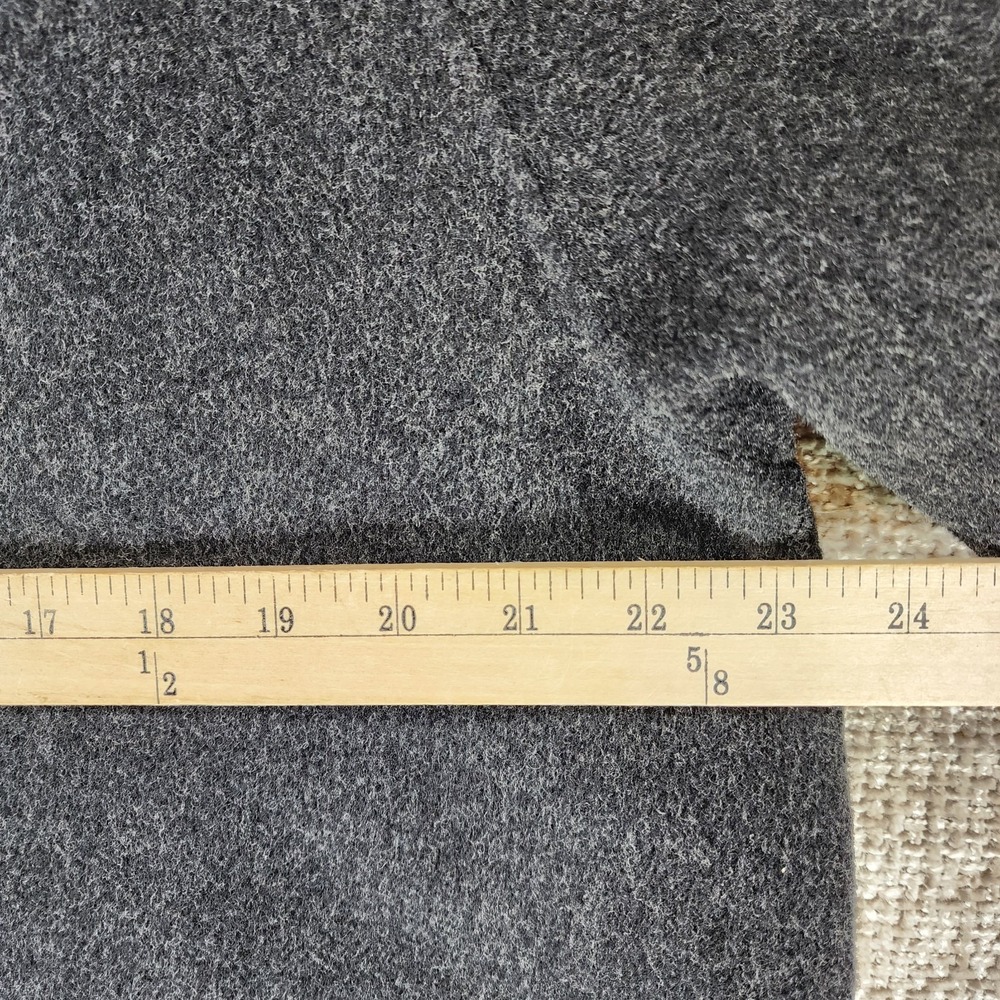 Eileen Fisher Boiled Wool Open Front Shawl Collar Coat Womens L Charcoal Nice! - Picture 8 of 13